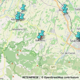 Mappa Via L. Ariosto, 42020 Borzano RE, Italia (3.05)