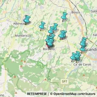 Mappa Via L. Ariosto, 42020 Borzano RE, Italia (1.6825)