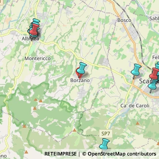 Mappa Via L. Ariosto, 42020 Borzano RE, Italia (3.522)
