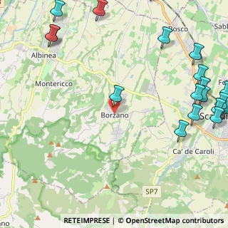 Mappa Via L. Ariosto, 42020 Borzano RE, Italia (3.41105)