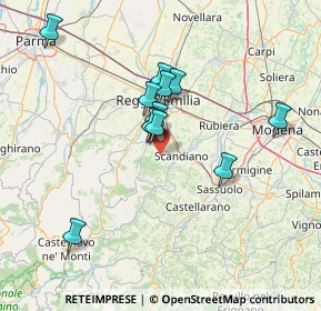 Mappa Via L. Ariosto, 42020 Borzano RE, Italia (12.13417)