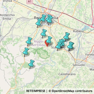 Mappa Via L. Ariosto, 42020 Borzano RE, Italia (6.78063)