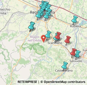 Mappa Via L. Ariosto, 42020 Borzano RE, Italia (8.915)