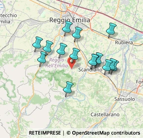 Mappa Via L. Ariosto, 42020 Borzano RE, Italia (6.33867)