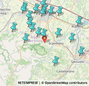 Mappa Via L. Ariosto, 42020 Borzano RE, Italia (9.37)