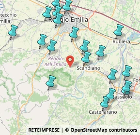 Mappa Via L. Ariosto, 42020 Borzano RE, Italia (9.899)