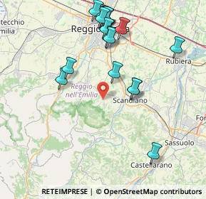 Mappa Via L. Ariosto, 42020 Borzano RE, Italia (9.0825)