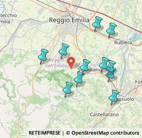 Mappa Via L. Ariosto, 42020 Borzano RE, Italia (7.24909)