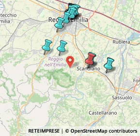 Mappa Via L. Ariosto, 42020 Borzano RE, Italia (8.7425)