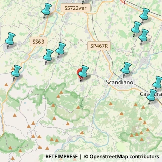 Mappa Via L. Ariosto, 42020 Borzano RE, Italia (6.44308)