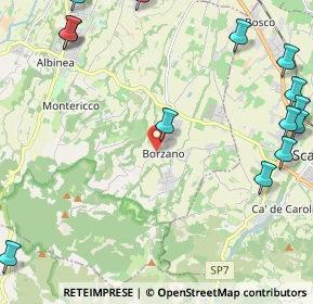 Mappa Via G. Chierici, 42020 Borzano RE, Italia (3.44688)