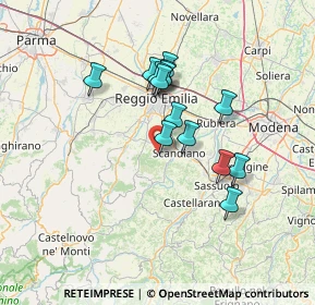 Mappa Via G. Chierici, 42020 Borzano RE, Italia (11.46643)