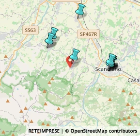 Mappa Via G. Chierici, 42020 Borzano RE, Italia (3.92692)