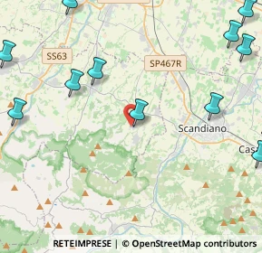 Mappa Via G. Chierici, 42020 Borzano RE, Italia (6.46538)