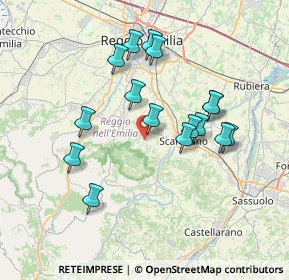 Mappa Via G. Chierici, 42020 Borzano RE, Italia (6.81688)