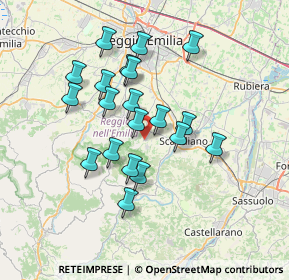 Mappa Via G. Chierici, 42020 Borzano RE, Italia (6.182)