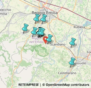 Mappa Via G. Chierici, 42020 Borzano RE, Italia (5.32846)