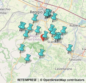 Mappa Via G. Chierici, 42020 Borzano RE, Italia (6.7925)