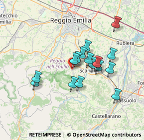 Mappa Via G. Chierici, 42020 Albinea RE, Italia (5.86438)