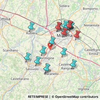 Mappa Via Jori Athos Lisiat, 41043 Formigine MO, Italia (7.57947)