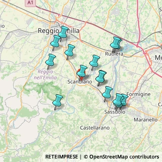 Mappa 42019 Scandiano RE, Italia (7.05933)