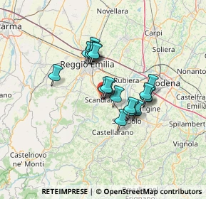 Mappa 42019 Scandiano RE, Italia (9.7275)