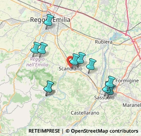 Mappa Via XXV Aprile, 42019 Scandiano RE, Italia (7.22636)