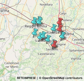 Mappa Via XXV Aprile, 42019 Scandiano RE, Italia (9.76)