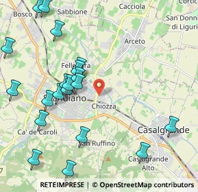 Mappa Via M. Mazzacurati, 42019 Scandiano RE, Italia (2.482)