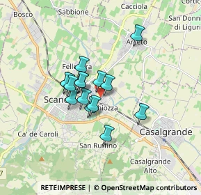 Mappa Via M. Mazzacurati, 42019 Scandiano RE, Italia (1.18733)