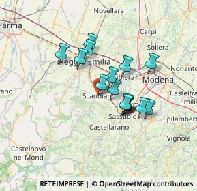 Mappa Via Giuseppe Mazzini, 42019 Scandiano RE, Italia (10.57125)