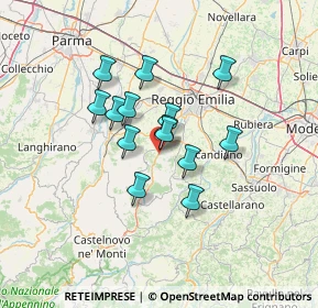 Mappa SS 63, 42030 Vezzano Sul Crostolo RE, Italia (9.95)