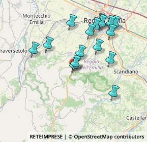 Mappa SS 63, 42030 Vezzano Sul Crostolo RE, Italia (7.6175)