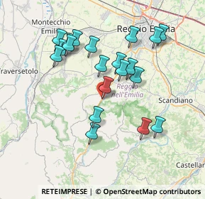 Mappa Via Alessandro Volta, 42030 Vezzano Sul Crostolo RE, Italia (7.184)