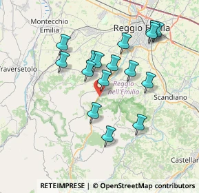 Mappa SS 63, 42030 Vezzano Sul Crostolo RE, Italia (6.7125)