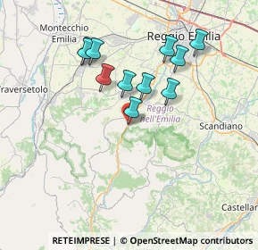 Mappa Via Alessandro Volta, 42030 Vezzano Sul Crostolo RE, Italia (6.57182)