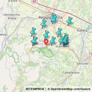 Mappa Via San Geminiano, 42020 Albinea RE, Italia (6.3075)