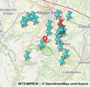 Mappa Via San Geminiano, 42020 Albinea RE, Italia (7.1635)