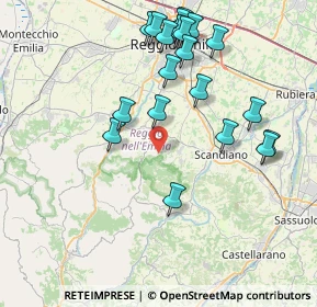 Mappa Via San Geminiano, 42020 Albinea RE, Italia (8.514)