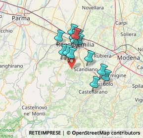 Mappa Via San Geminiano, 42020 Albinea RE, Italia (9.97714)