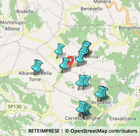 Mappa Via Langa, 12050 Lequio Berria CN, Italia (1.6205)