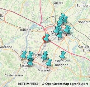 Mappa Via Caduti senza Croce, 41126 Modena MO, Italia (7.10056)