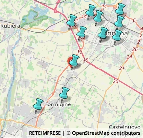 Mappa Via Caduti senza Croce, 41126 Modena MO, Italia (4.73583)