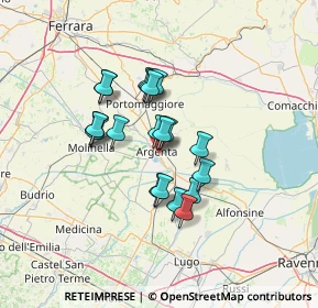 Mappa Via Luigi Magrini, 44011 Argenta FE, Italia (10.2925)