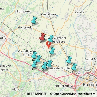 Mappa Via di Mezzo, 40017 San Giovanni in Persiceto BO, Italia (7.04308)