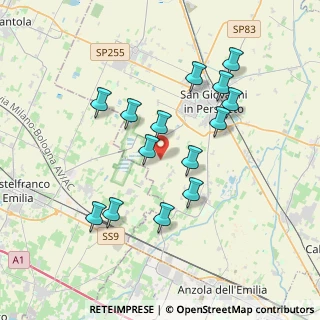 Mappa Via di Mezzo, 40017 San Giovanni in Persiceto BO, Italia (3.50786)
