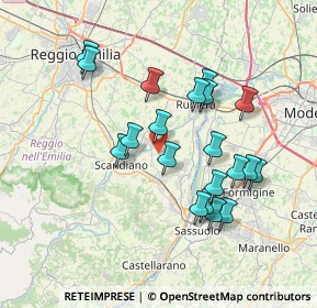 Mappa Via Querciola, 42019 Scandiano RE, Italia (6.9115)