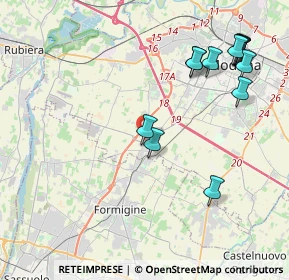 Mappa Via Decorati al Valor Civile, 41126 Baggiovara MO, Italia (4.90429)