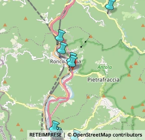 Mappa Via delle Piane, 16019 Ronco Scrivia GE, Italia (3.387)