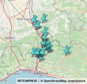 Mappa Via delle Piane, 16019 Ronco Scrivia GE, Italia (9.92895)